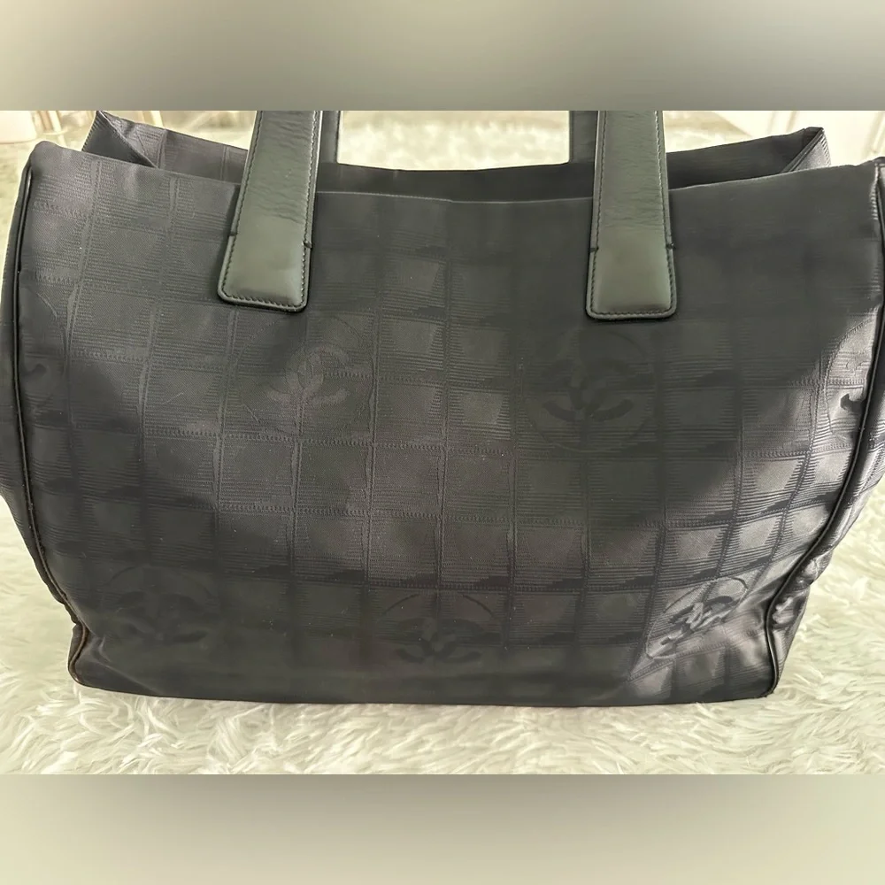 CHANEL Black Travel Line‎ Tote Bag Handbag